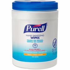 Sanitizing Wipes, 270 Wipes/Canister, White