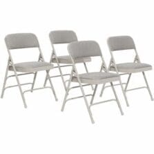 Chair, Steel, Fabric, Glides, 18.75"x20.25"x29.5", 4/CT, Greystone