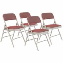 Chair, Steel, Fabric, Glide, 18.75"x20.25"x29.5", 4/CT, Majestic Cabernet