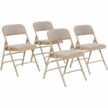 Chair, Steel, Fabric, Glide, 18.75"x20.25"x29.5", 4/CT, Caf Beige
