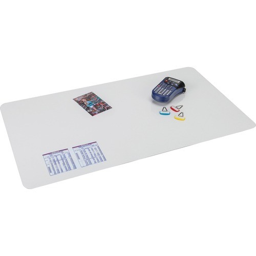 Antimicrobial Desk Pads, 19"x24", Clear