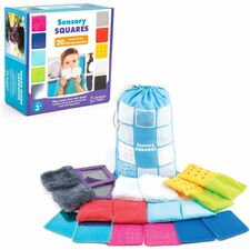 Textured Toys, Squares, f/Kids, 20 Squares, Multi
