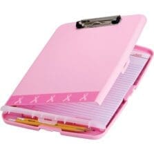 Storage Clipboard, BCA, 14-1/2"x10"x1-1/4", Pink
