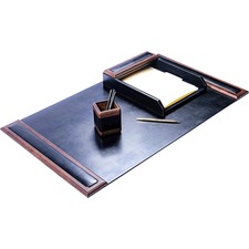 Desk Set, 3 Pc, 34-3/4"x20-3/4"x5-2/5", BK/WA