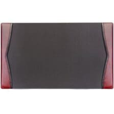 Desk Pad, Side Rails w/ Trim, 34"x20"x1/2", BY/BK