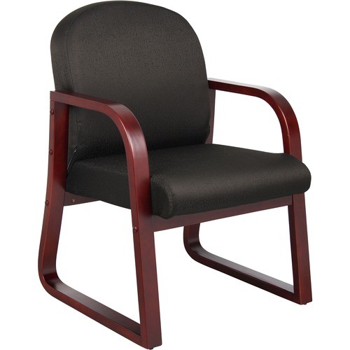 Chair, Fabric, Wood Frame, 24"x25"x34", BK