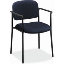 Guest Chair, W/ Arms, 23-1/4"x21"x32-3/4", Navy Fabric