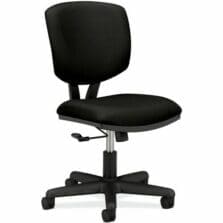 Task Chair, Tilt, Fabric, 25-3/4"x25-3/4"x40", Black
