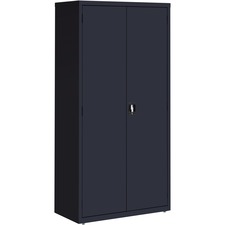 Steel Storage Cabinets, 36"x18"x72", Black