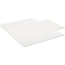 Chairmat, Low Pile, Lip 25"x12", 45"x53", Clear