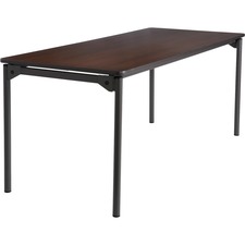 Wood Folding Table, 30"x72", Walnut