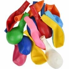 Balloons, Helium-Quality, 12" Latex, 100/PK, Assorted Bright