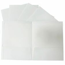 Two Pocket Folder, Ltr, 2-Pkts, 100 Shts, 25/BX, WE