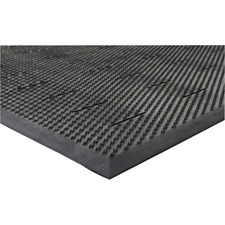 Anti-Fatigue Mat, Beveled Edges, 1/2" Thick, 3'x4', Black