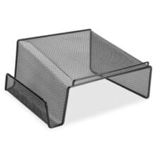 Phone Stand, Steel, 11-1/8"x10-1/8"x5-1/4", Mesh/Black