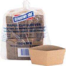 Cup Sleeves, 10-16oz., Corrugated, 50/PK, Brown