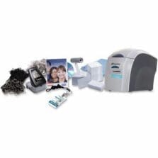 ID Card Printer Kit, 300 Prints, ID Cards/Clips/Lanyards, GY