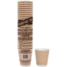 Hot Cups, Rippled, 10oz, 25/PK, Brown