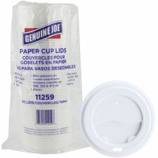 Ripple Cup Lid, 10-16oz., 50/PK, White