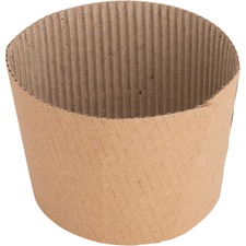 Cup Sleeves, 10-16oz., Corrugated, 50/PK, Brown