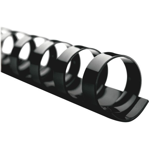 CombBind Standard Spines for 11 x 8.5 Documents, 19 Rings, 1.5" (330-Sheet) Capacity, Black, 100/Box