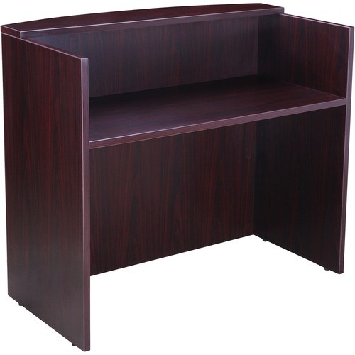 Desk, Reception, Shell, 71"Wx36"Dx42"H, Mahogany