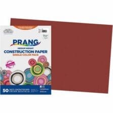 Construction Paper, Film Wrapped, 12"x18", 50Shts/PK, RD
