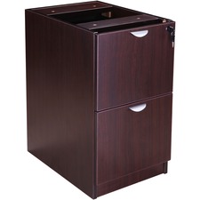 Pedestal, Full, File/File, 16"Wx22"Dx28-1/2"H, Mahogany