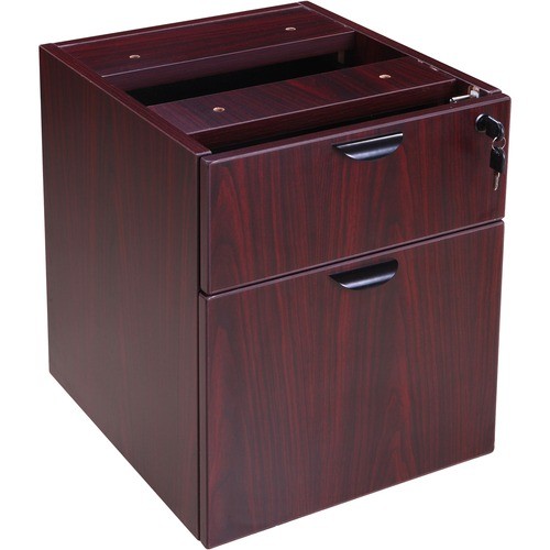 Pedestal, Hanging, Box/File, 16"Wx18"Dx19"H, Mahogany