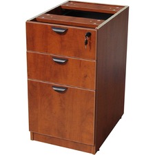 Pedestal, Full, Box/Box/File, 16"Wx22"Dx28-1/2"H, Cherry