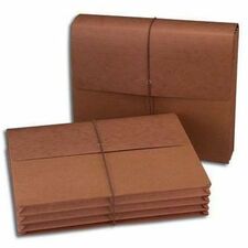 Wallet, 3-1/2" Exp, Flap w/Elastic Cord, Letter, 50/CT, Redrope