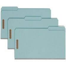 Fastener Folder, 3" Exp, 1/3-cut Tab, Legal, 25/BX, BE
