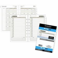 1-Page-Per-Day Planner Refills, 8.5 x 5.5, White Sheets, 12-Month (Jan to Dec): 2026