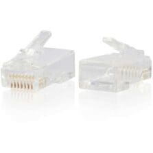1 Each - 1 x RJ-45 Network Male - Clear