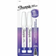 Sharpie Paint Marker, Oil-Based, Medium Point, 2/PK, White