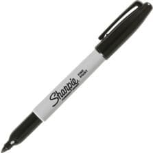 Permanent Marker, Sharpie, Fine Point, Black