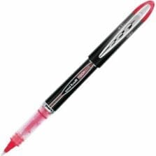 Pen, Gel, Rollerball, Refillable, Micro Pt., 0.5mm, Red Ink