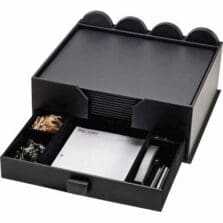 Conference Room Set, 23 Pc, 18-3/5"x17-1/10"x7-1/4", BK