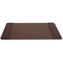 Desk Pad, w/ Side-Rail, 14"Wx22"Lx3/5"H, Chocolate Brown