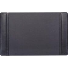 Desk Pad, w/ Side-Rail, 14"Wx22"Lx3/5"H, Black