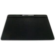 Conference Table Pad, w/ Top-Rail, 14"Wx17"Lx2/5"H, Black