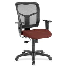 Mid-Back Chair, Vinyl Seat, 25-1/4"x23-1/2"x40-1/2", Cordovan