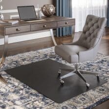 Rectangular Chairmat, Low Pile, 46"x60", Black
