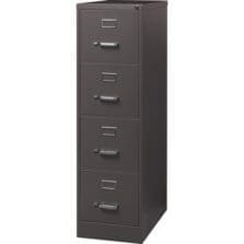 Vertical File, 4 Drawer, 15"x26-1/2"x52", Medium Tone