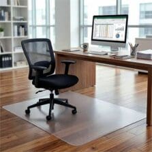Chairmat, HardFloors, Rectangular, StrEdge, Crack.Curl/Discolor/Odor-Resist, PVCFree, Polymer, 36"x48", CR