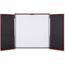 Presentation Cabinet, 47-1/4"x4-3/4"x47-1/4", Mahogany