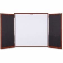 Presentation Cabinet, 47-1/4"x4-3/4"x47-1/4", Cherry