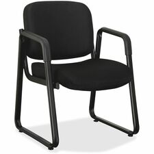 Guest Chair, Fabric, 24-3/4"x26"x33-1/2", Black