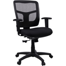 Mid-Back Chair, 25-1/4"x23-1/2"x40-1/2", Black