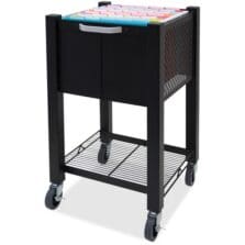 Sidekick File Cart, 13-3/4"x15-1/2"x26-1/4", Black